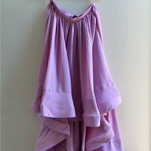 Strapless cascading high low dress Lilac Size M